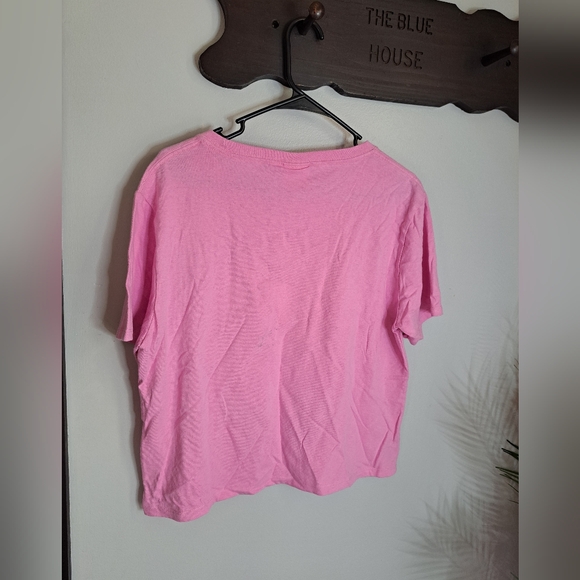 SIMPLY SOUTHERN Logo Smiley Face T-Shirt  NWT Pink Oversize Beach Top Sz M - Picture 6 of 6